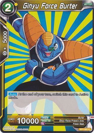 Ginyu Force Burter [BT1-097] | Cracking-Singles