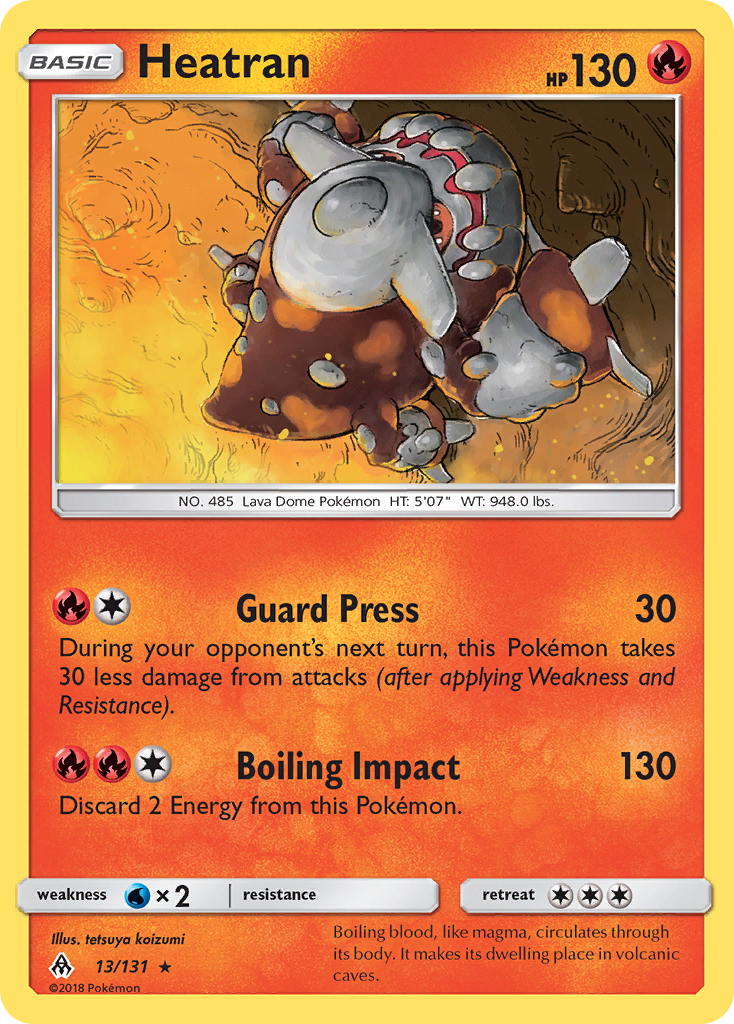 Heatran (13/131) [Sun & Moon: Forbidden Light] | Cracking-Singles