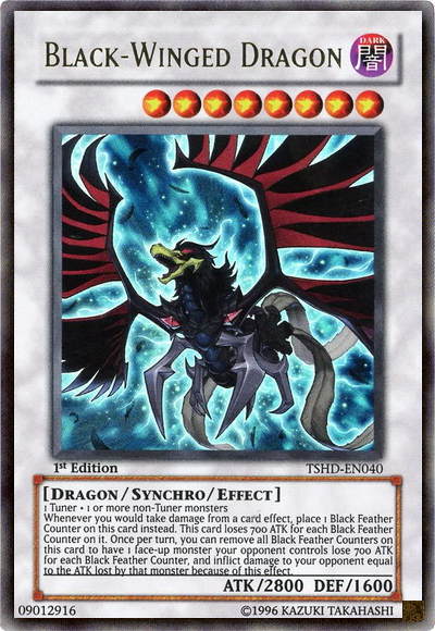 Black-Winged Dragon [TSHD-EN040] Ultra Rare | Cracking-Singles