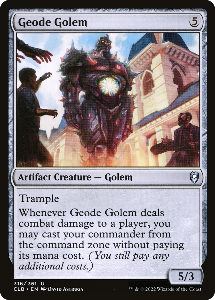 Geode Golem [Commander Legends: Battle for Baldur's Gate] | Cracking-Singles