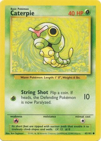 Caterpie (45/102) [Base Set Unlimited] | Cracking-Singles