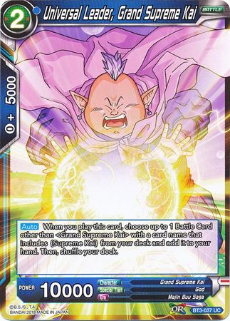 Universal Leader, Grand Supreme Kai [BT3-037] | Cracking-Singles