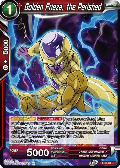 Golden Frieza, the Perished (EB1-08) [Battle Evolution Booster] | Cracking-Singles