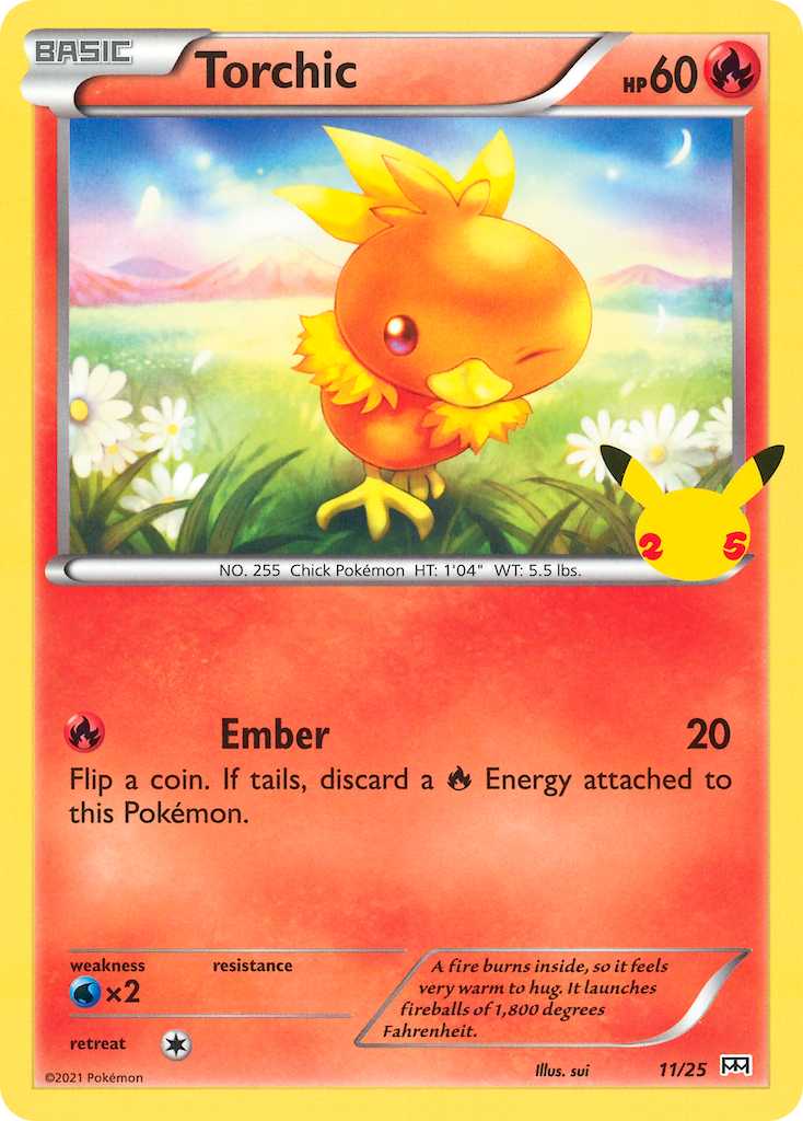 Torchic (11/25) [McDonald's 25th Anniversary] | Cracking-Singles