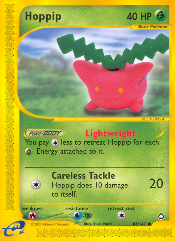 Hoppip (83/147) [Aquapolis] | Cracking-Singles