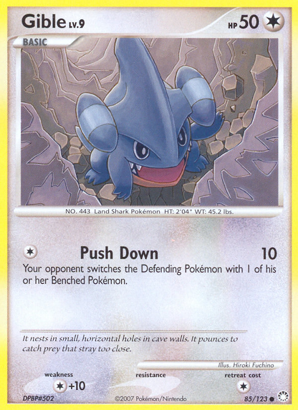 Gible (85/123) [Diamond & Pearl: Mysterious Treasures] | Cracking-Singles