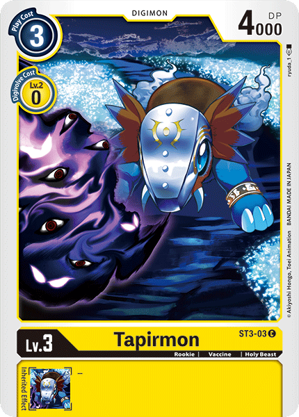 Tapirmon [ST3-03] [Starter Deck: Heaven's Yellow] | Cracking-Singles