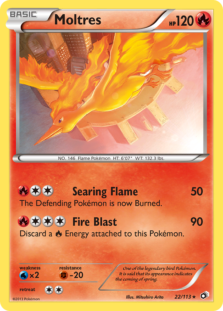 Moltres (22/113) [Black & White: Legendary Treasures] | Cracking-Singles