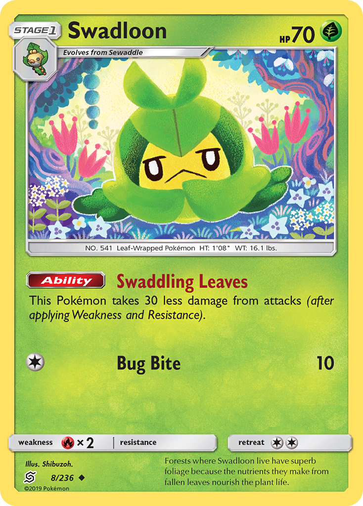 Swadloon (8/236) [Sun & Moon: Unified Minds] | Cracking-Singles