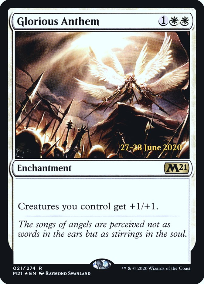 Glorious Anthem  [Core Set 2021 Prerelease Promos] | Cracking-Singles