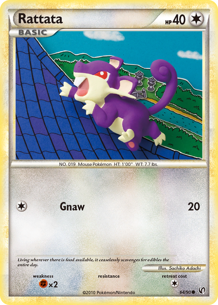 Rattata (64/90) [HeartGold & SoulSilver: Undaunted] | Cracking-Singles