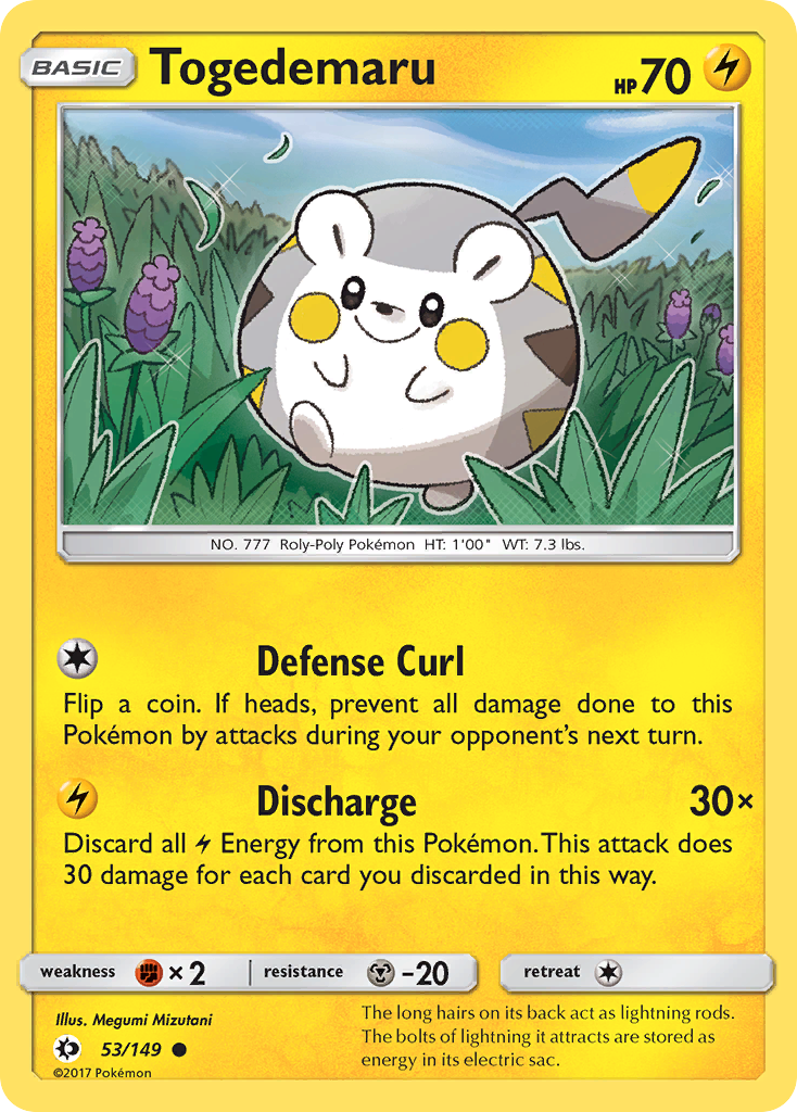 Togedemaru (53/149) [Sun & Moon: Base Set] | Cracking-Singles