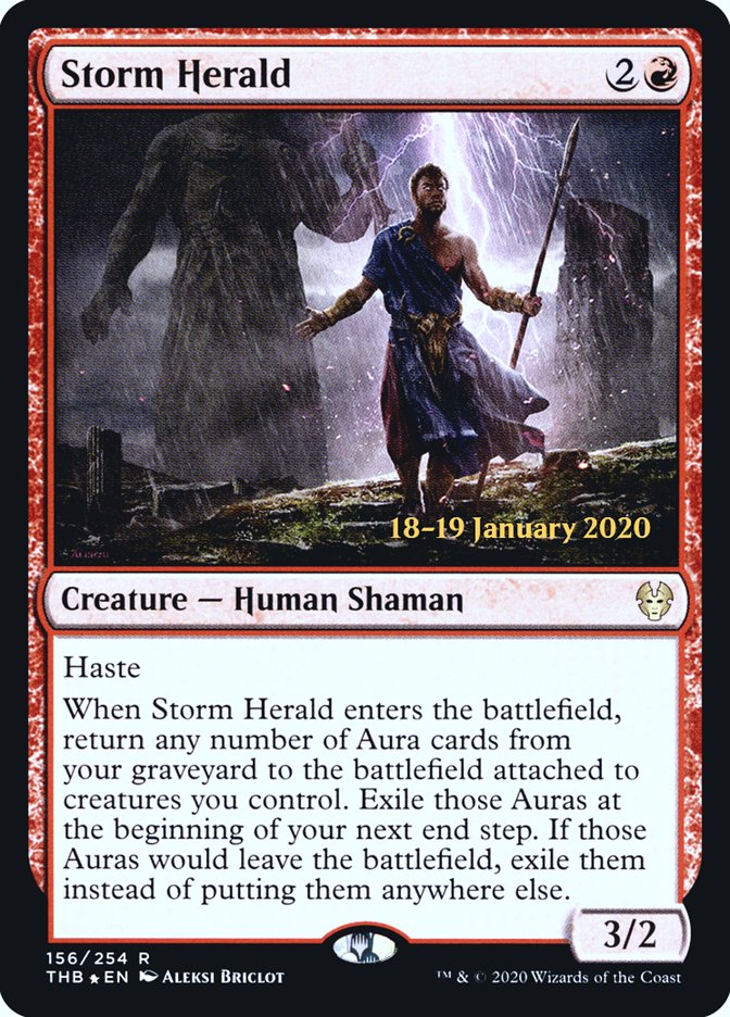 Storm Herald [Theros Beyond Death Prerelease Promos] | Cracking-Singles