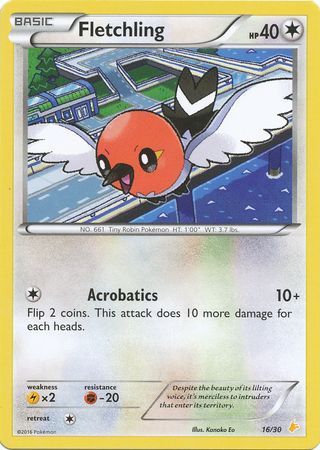 Fletchling (16/30) [XY: Trainer Kit 3 - Pikachu Libre] | Cracking-Singles