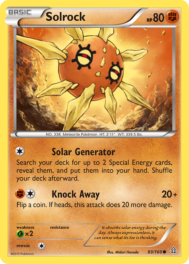 Solrock (83/160) [XY: Primal Clash] | Cracking-Singles