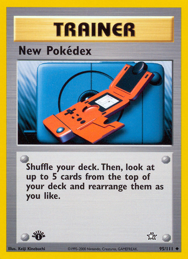 New Pokedex (95/111) [Neo Genesis 1st Edition] | Cracking-Singles