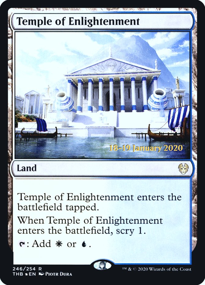 Temple of Enlightenment [Theros Beyond Death Prerelease Promos] | Cracking-Singles