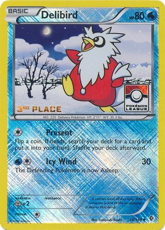 Delibird (38/149) (League Promo 3rd Place) [Black & White: Boundaries Crossed] | Cracking-Singles