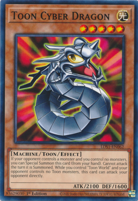 Toon Cyber Dragon [LDS1-EN062] Common | Cracking-Singles