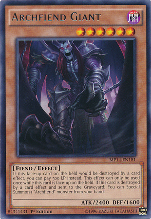 Archfiend Giant [MP14-EN181] Rare | Cracking-Singles