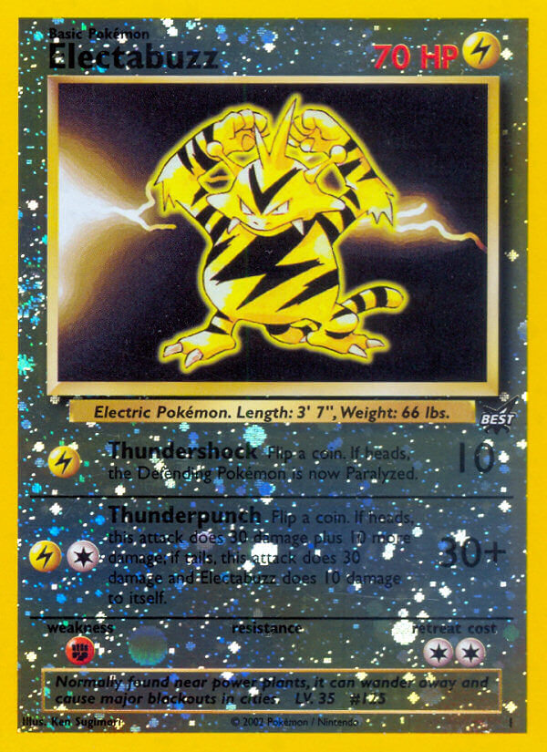 Electabuzz (1) [Best of Promos] | Cracking-Singles