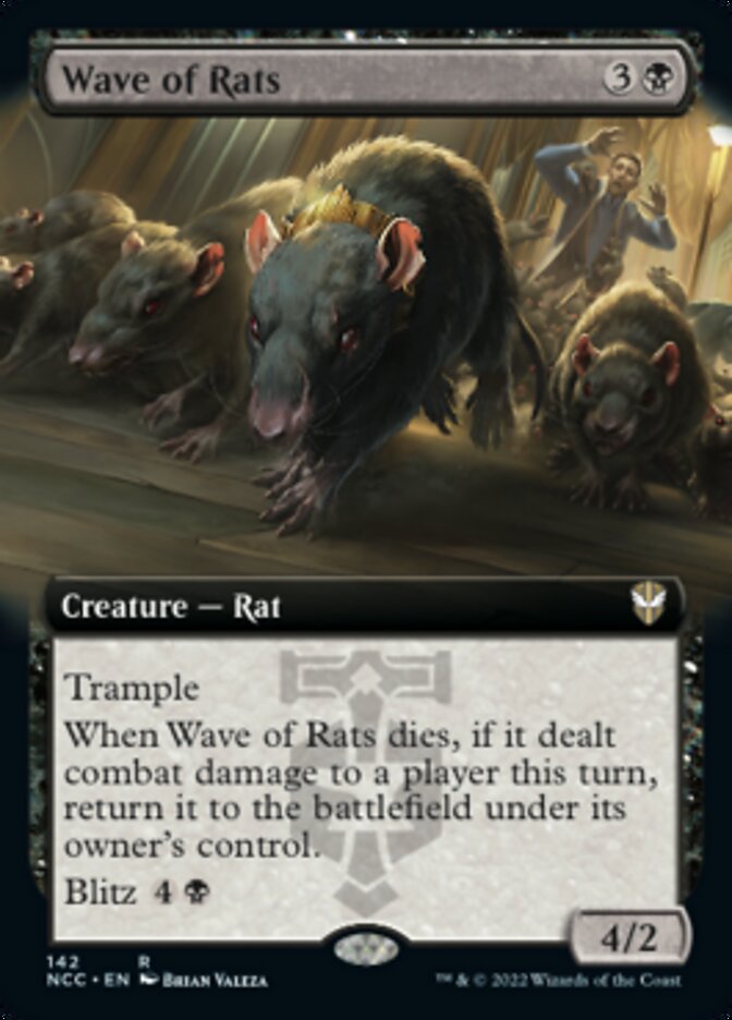 Wave of Rats (Extended Art) [Streets of New Capenna Commander] | Cracking-Singles