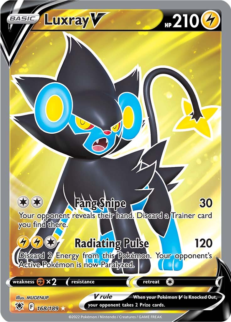 Luxray V (168/189) [Sword & Shield: Astral Radiance] | Cracking-Singles