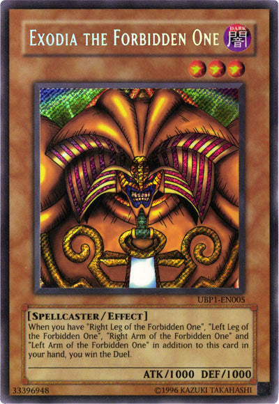 Exodia the Forbidden One [UBP1-EN005] Secret Rare | Cracking-Singles