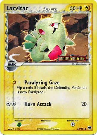 Larvitar (52/101) (Delta Species) (Stamped) [EX: Dragon Frontiers] | Cracking-Singles