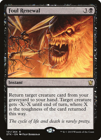 Foul Renewal [Dragons of Tarkir] | Cracking-Singles