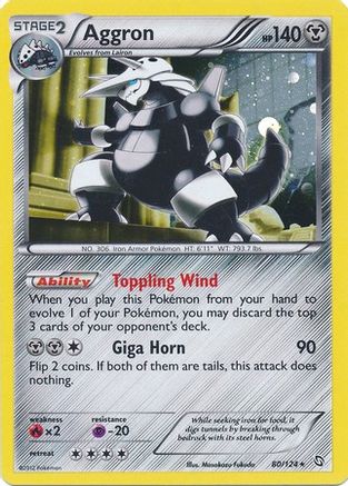 Aggron (80/124) (Cosmos Holo) [Black & White: Dragons Exalted] | Cracking-Singles