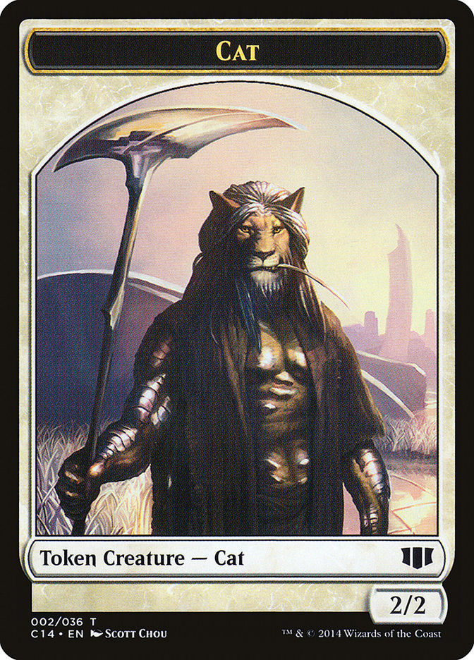 Angel // Cat Double-sided Token [Commander 2014 Tokens] | Cracking-Singles