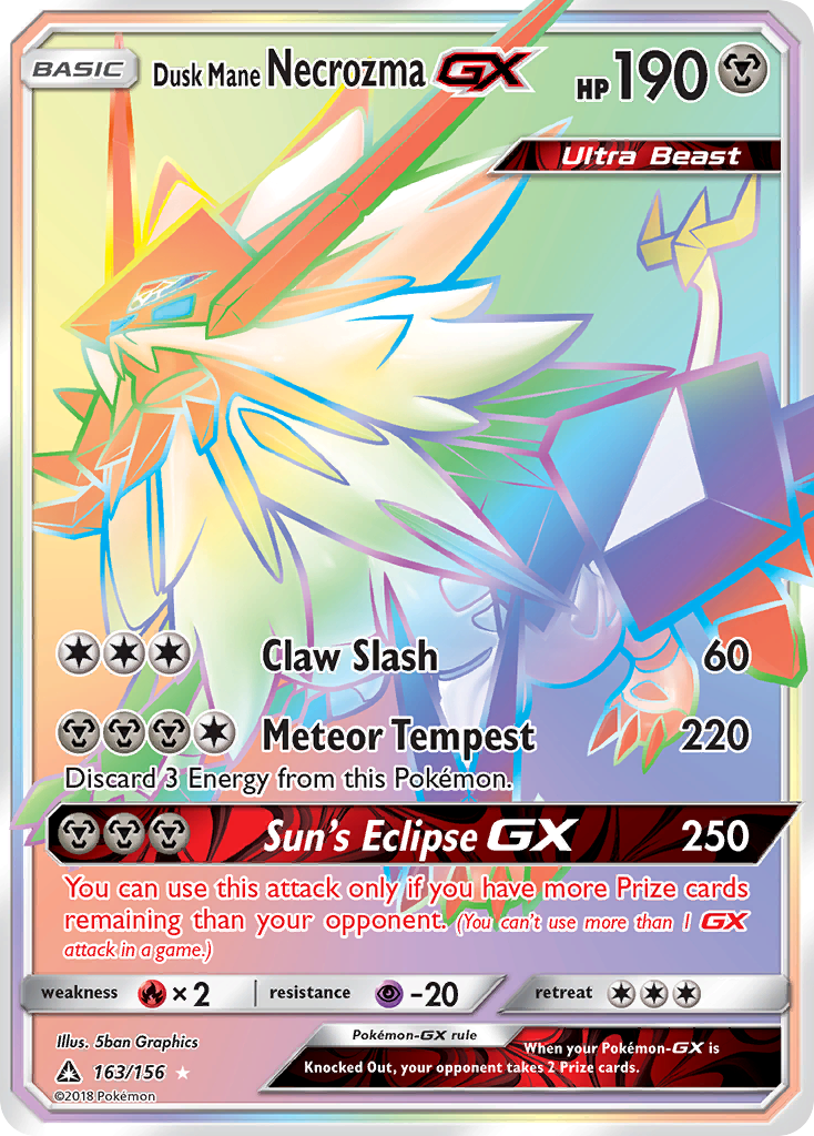 Dusk Mane Necrozma GX (163/156) [Sun & Moon: Ultra Prism] | Cracking-Singles