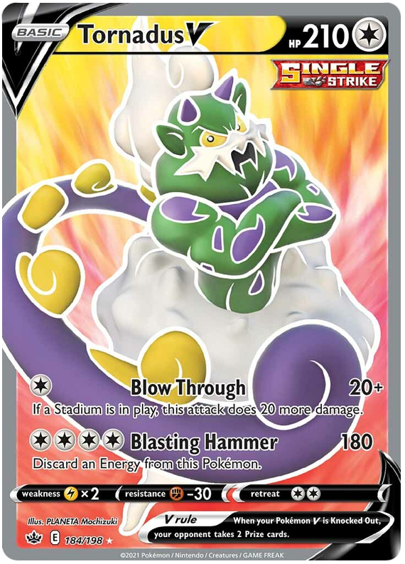 Tornadus V (184/198) [Sword & Shield: Chilling Reign] | Cracking-Singles