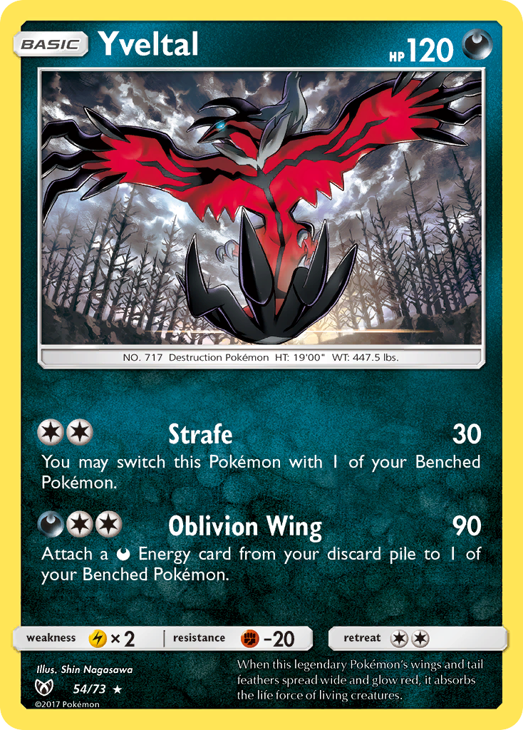 Yveltal (54/73) [Sun & Moon: Shining Legends] | Cracking-Singles