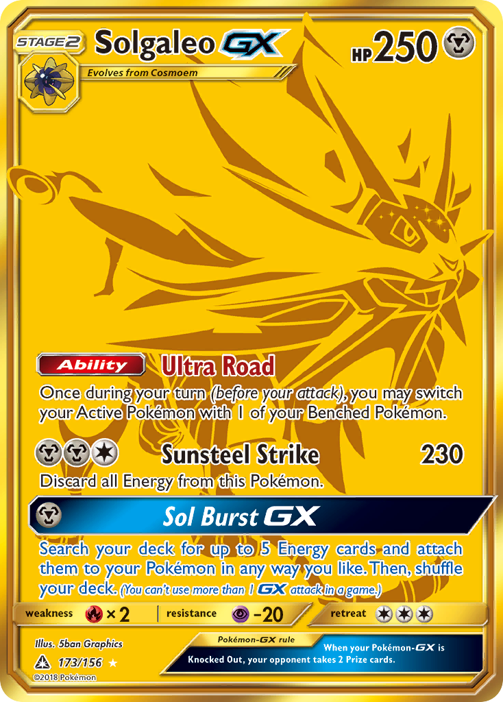 Solgaleo GX (173/156) [Sun & Moon: Ultra Prism] | Cracking-Singles