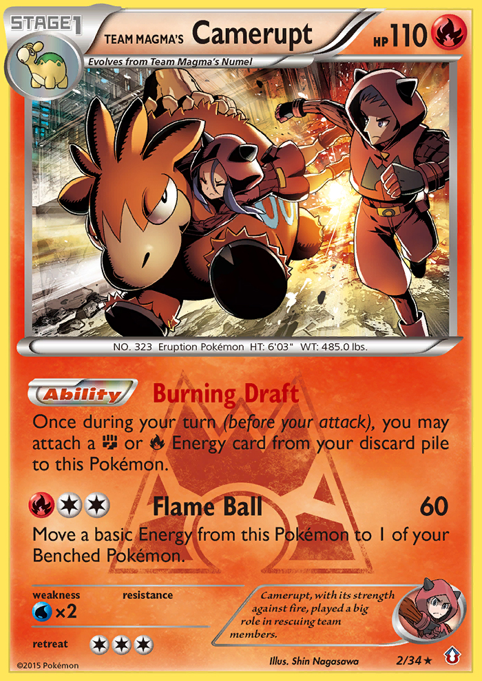 Team Magma's Camerupt (2/34) [XY: Double Crisis] | Cracking-Singles