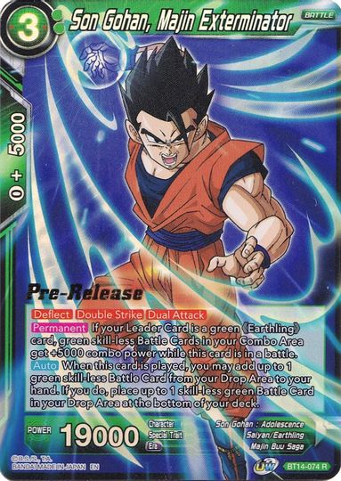 Son Gohan, Majin Exterminator (BT14-074) [Cross Spirits Prerelease Promos] | Cracking-Singles