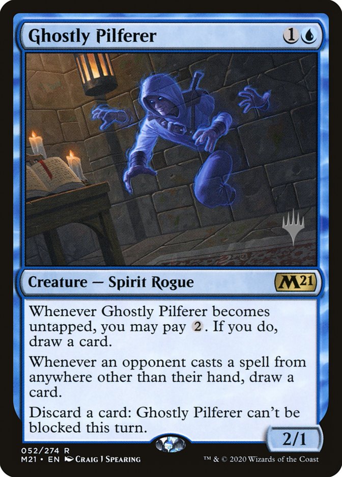 Ghostly Pilferer (Promo Pack) [Core Set 2021 Promos] | Cracking-Singles