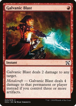 Galvanic Blast [Duel Decks: Elves vs. Inventors] | Cracking-Singles