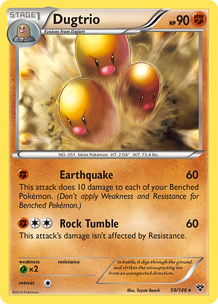 Dugtrio (59/146) [XY: Base Set] | Cracking-Singles