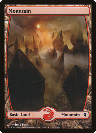 Mountain (243) - Full Art [Zendikar] | Cracking-Singles