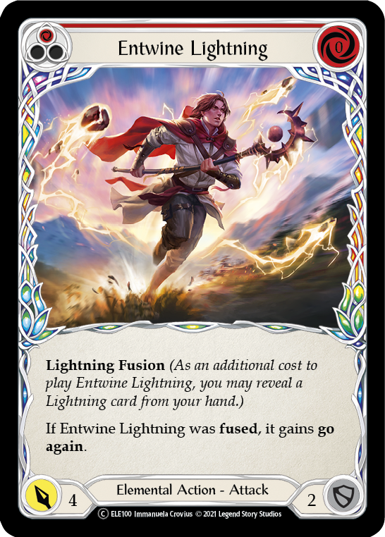 Entwine Lightning (Red) [U-ELE100] Unlimited Rainbow Foil | Cracking-Singles