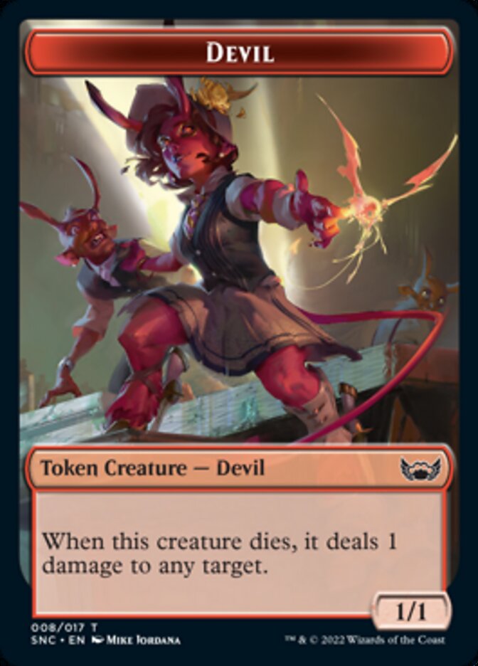 Devil // Rogue Double-sided Token [Streets of New Capenna Tokens] | Cracking-Singles