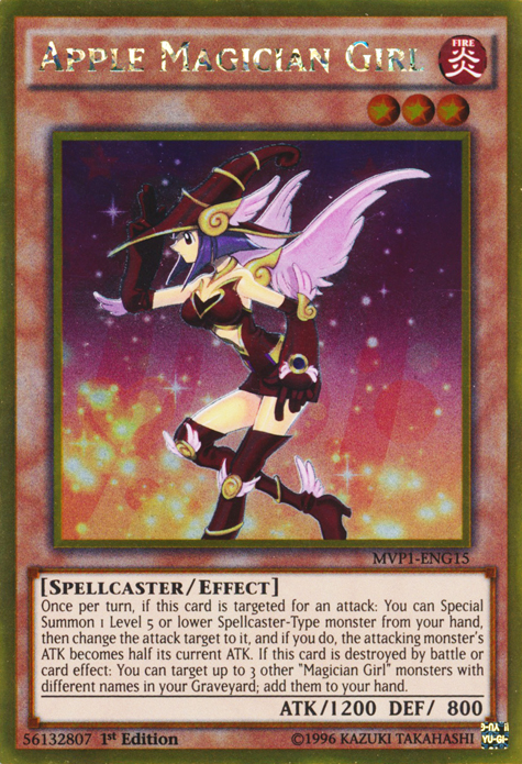 Apple Magician Girl [MVP1-ENG15] Gold Rare | Cracking-Singles