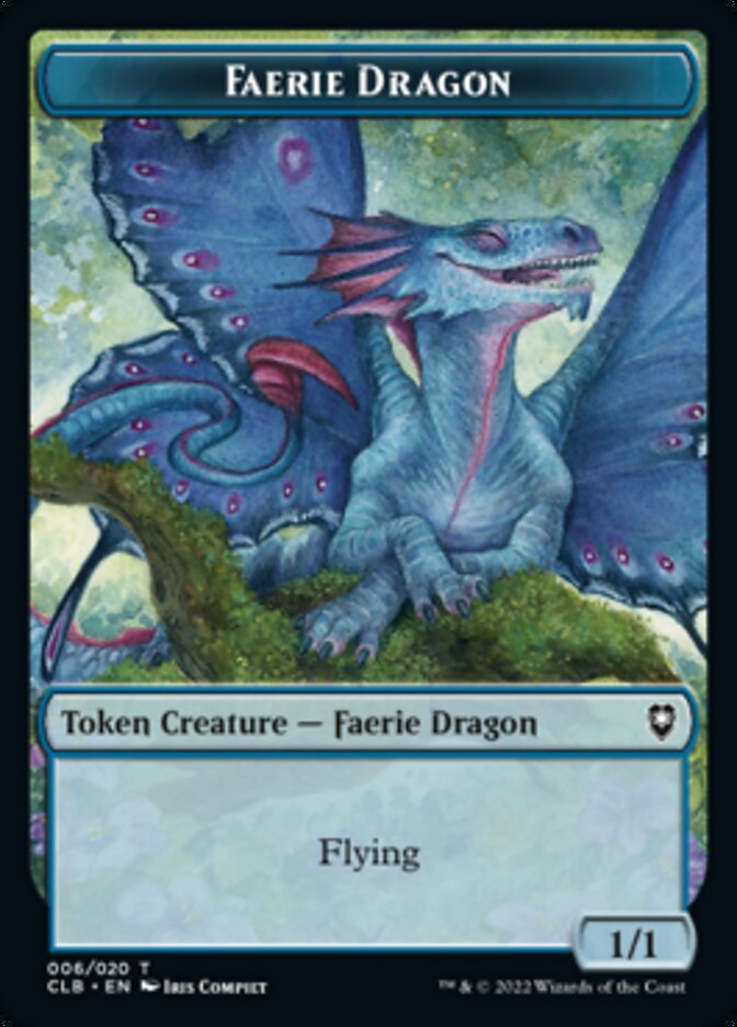 Treasure // Faerie Dragon Double-sided Token [Commander Legends: Battle for Baldur's Gate Tokens] | Cracking-Singles