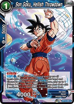 Son Goku, Hellish Throwdown (Common) [BT13-056] | Cracking-Singles