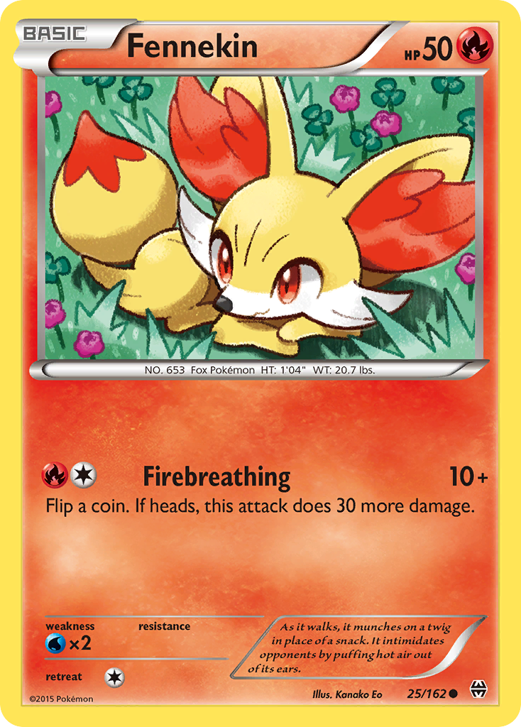 Fennekin (25/162) [XY: BREAKthrough] | Cracking-Singles