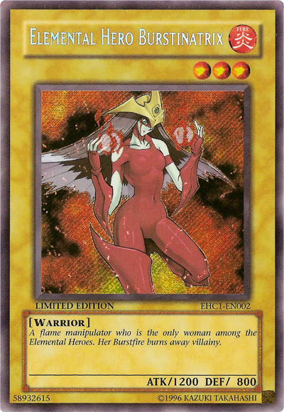 Elemental Hero Burstinatrix [EHC1-EN002] Secret Rare | Cracking-Singles