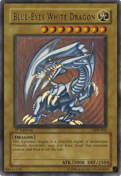 Blue-Eyes White Dragon [SDK-001] Ultra Rare | Cracking-Singles